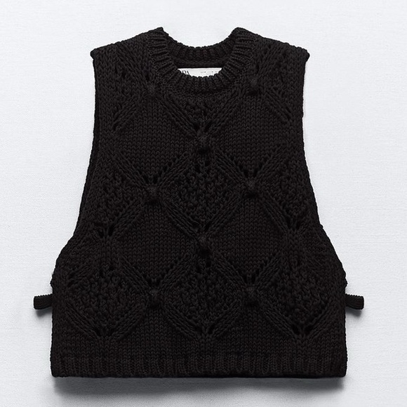 Zara Tops - Zara - Side Tie Knit Top